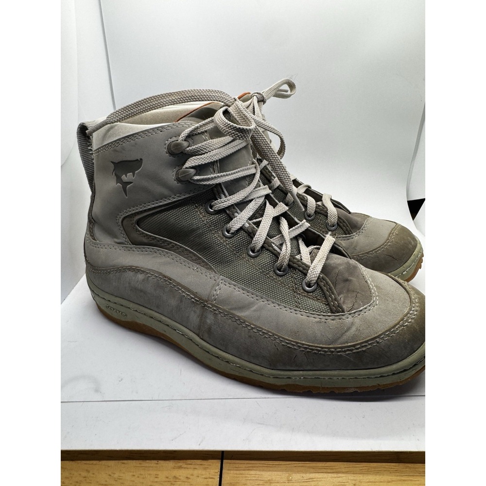 Simms Flats Sneaker Gray Men's Size 9 Good Condition Note Flaws In Pics SB21